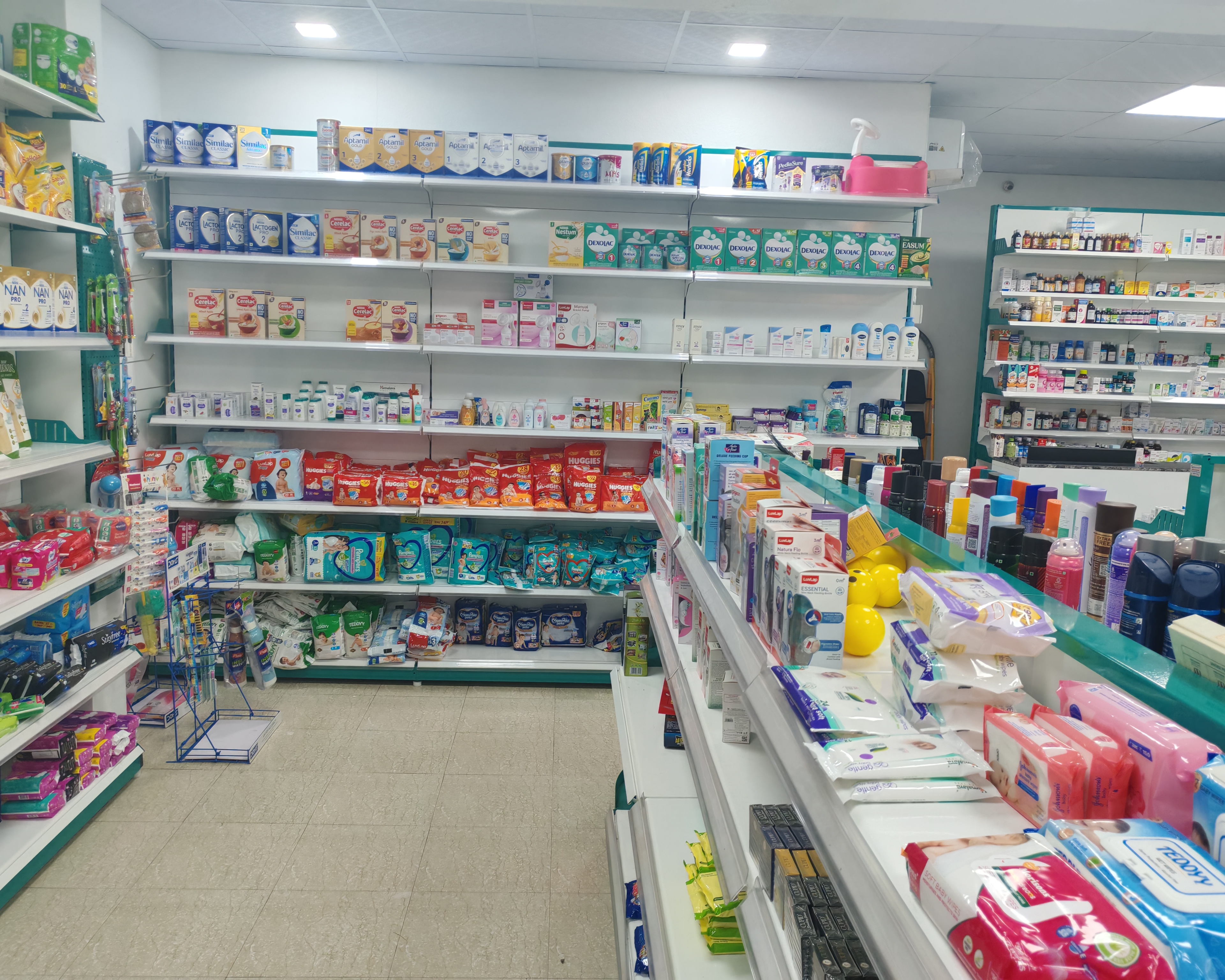 Baby care and nutrition section