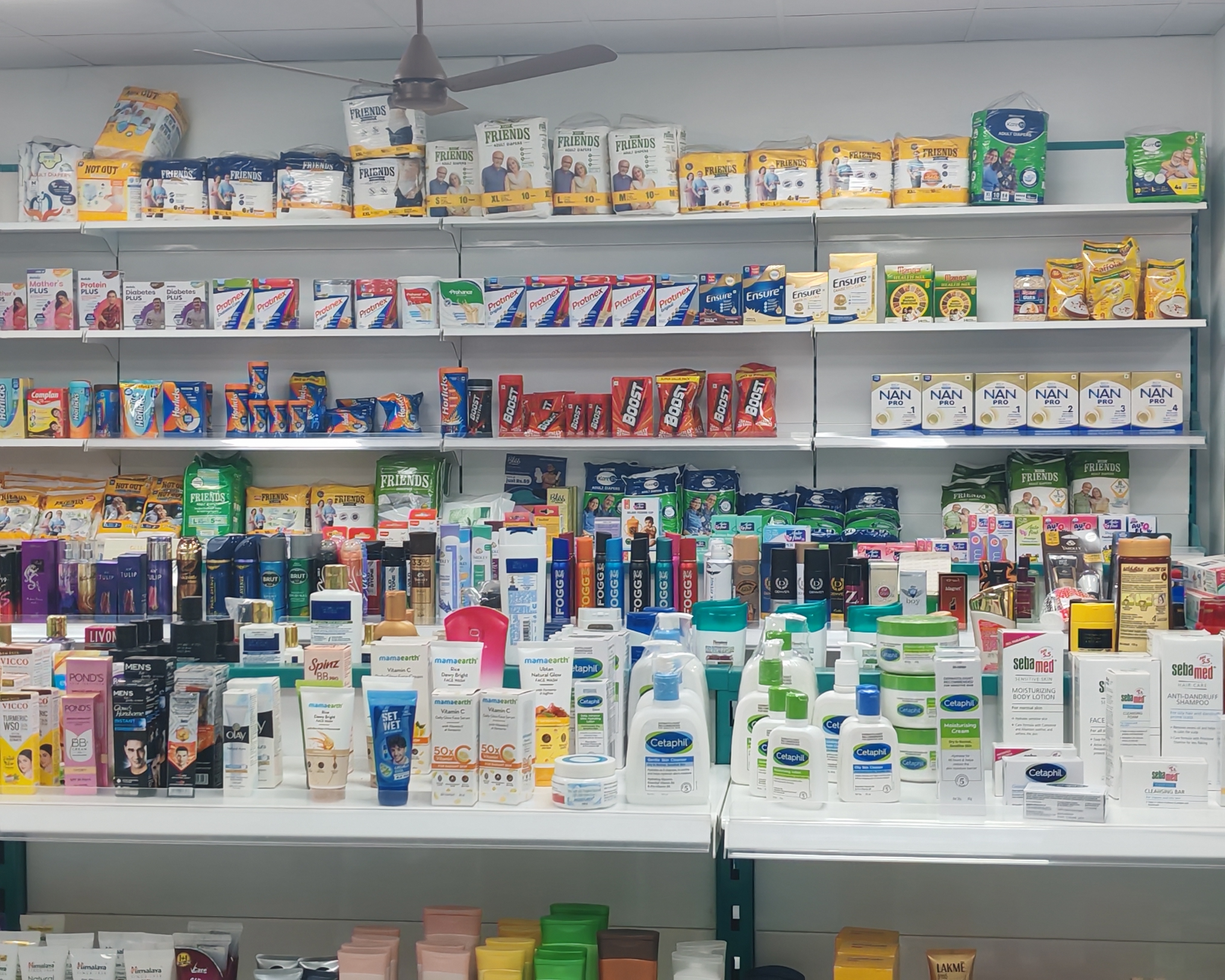 Cosmetics and personal care section